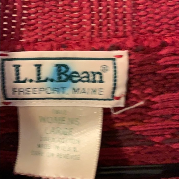 LL bean Vintage Turtleneck patterned sweater Large - Picture 6 of 10